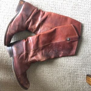 Brown Frye Melissa Riding Boots (Size 8)